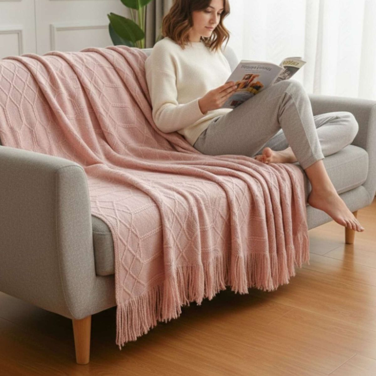 GENERICO - Mantas lujosas Para Decorar tus sofas