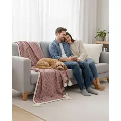 GENERICO - Mantas con diseño de tejidos Jacquard para sofas