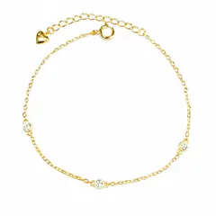 LUX JOYAS - Pulsera Plata 925 Punto Luz X3