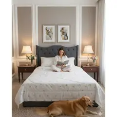 GENERICO - Plumón Nórdico Delgado Confort Familiar King