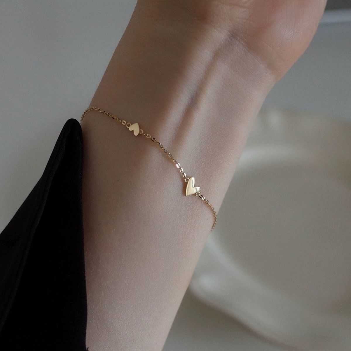 LUX JOYAS - Pulsera Plata 925 Corazones Chec