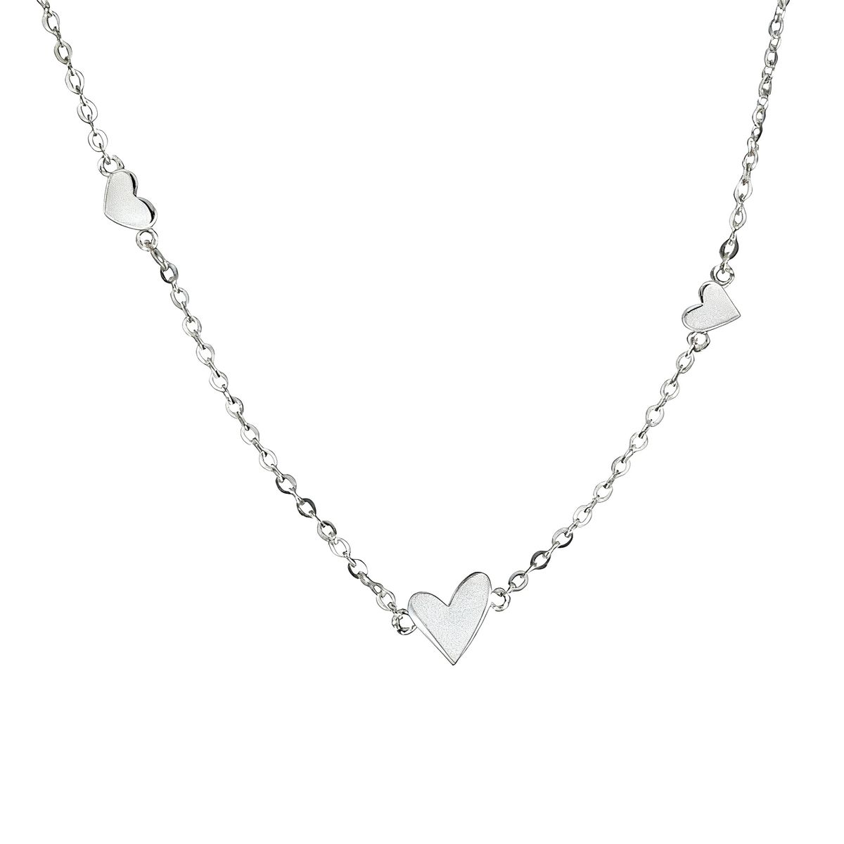 LUX JOYAS - Pulsera Plata 925 Corazones Chec