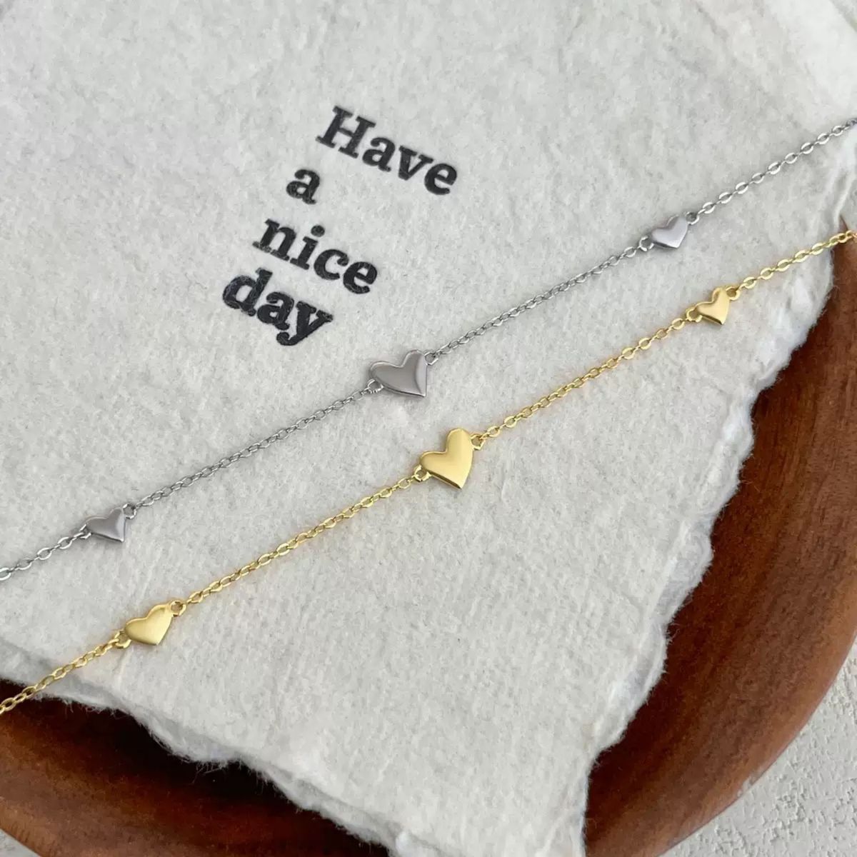 LUX JOYAS - Pulsera Plata 925 Corazones Chec