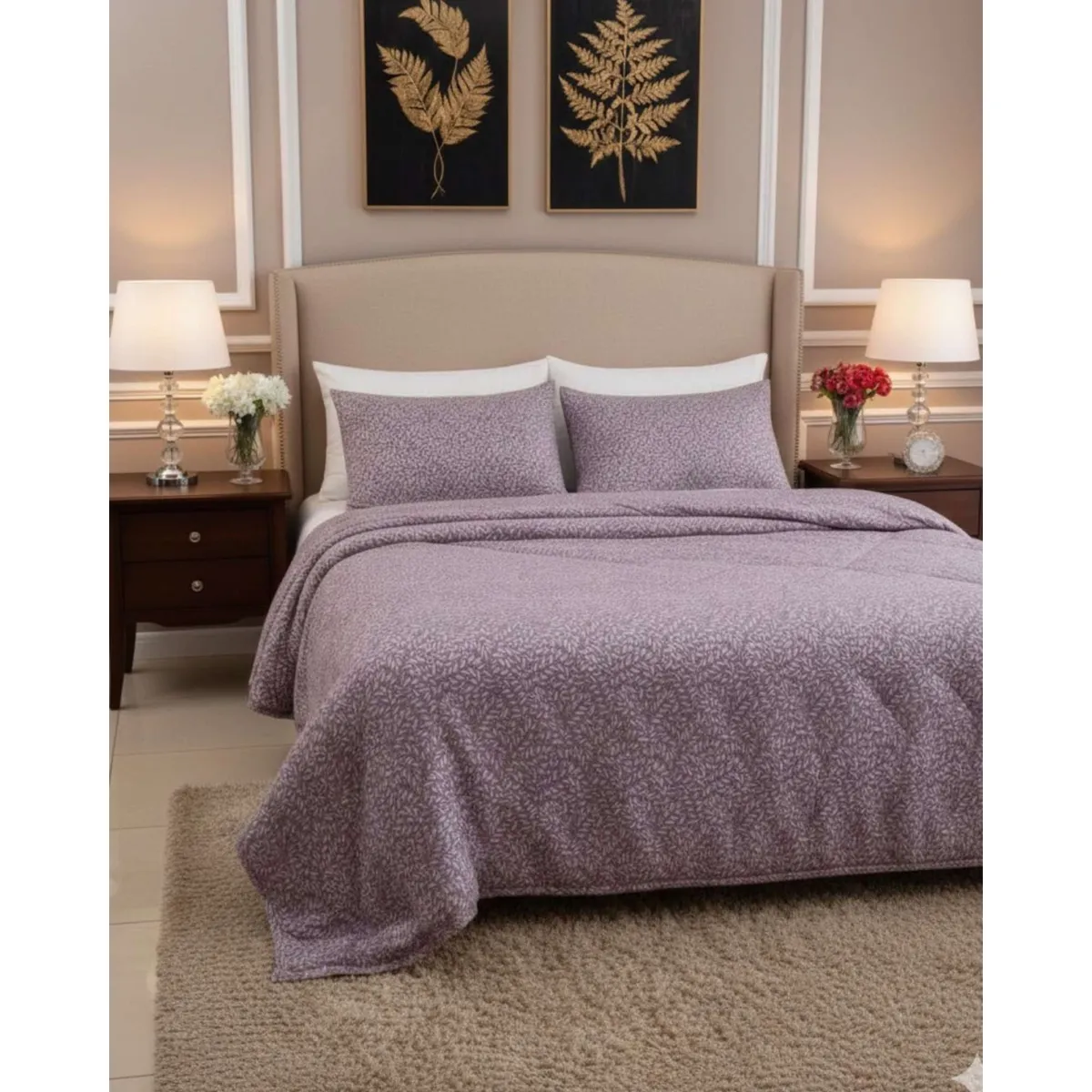 GENERICO - Plumón Nórdico Delgado Confort Familiar Plaza y Media