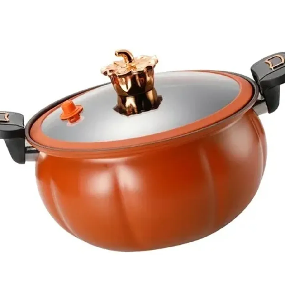 GENERICO - Olla De Micro Presión Antiadherente Guisos Calabaza 7 Lts Naranja