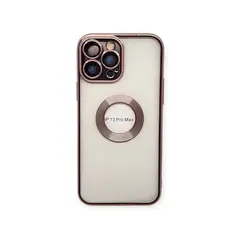 GENERICO - Funda elegante transparte generica iPhone 13 Pro Max rosa