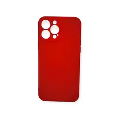 GENERICO - Funda elegante transparte generica iPhone 13 Pro Max rojo