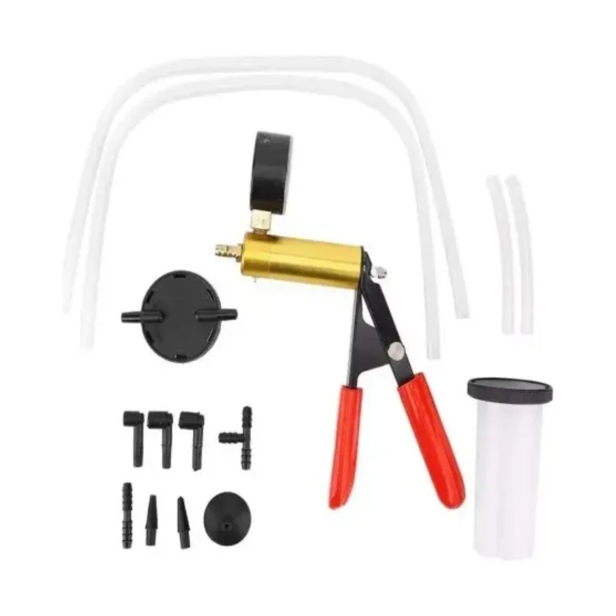 GENERICO - Set Bomba Purgador Sangrador De Frenos Prueba De Vacío