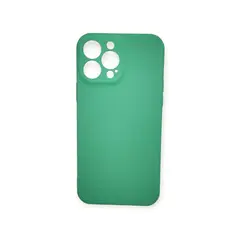GENERICO - Funda elegante transparte generica iPhone 13 Pro Max verde 1