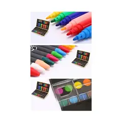 GENERICO - Set 180 Piezas Lápices Pintura Para Colorear Maleta Madera Color del trazo Multicolor