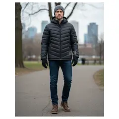 EKOL TACTICA MILITAR - Chaqueta Parka Térmica Negra Comodidad y Calce Perfecto