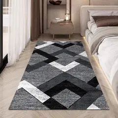 GENERICO - ALFOMBRAS LISAS PARA PASILLOS SIN PELOS CON DISEÑOS TRIDIMENSIONALES
