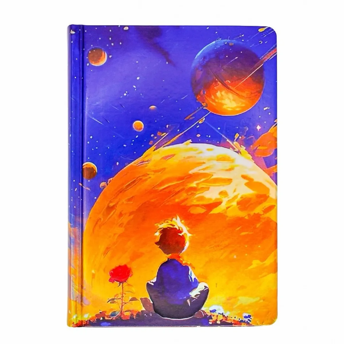 GENERICO - Cuaderno Agenda Diario tapa dorada del Principito