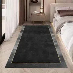 GENERICO - ALFOMBRAS LISAS PARA PASILLOS SIN PELOS CON DISEÑOS TRIDIMENSIONALES.