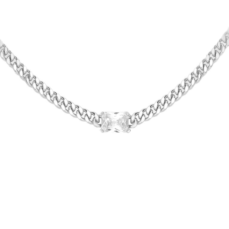Pulsera Plata 925 Grumet Rect Plateado TALLA UNICA