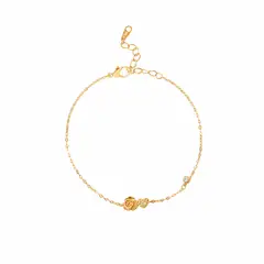 LUX JOYAS - Pulsera Plata 925 Rosa Corazón