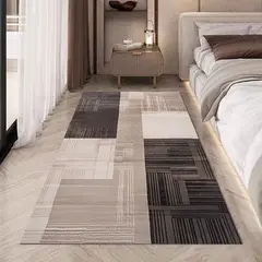 GENERICO - ALFOMBRAS LISAS PARA PASILLOS SIN PELOS CON DISEÑOS TRIDIMENSIONALES