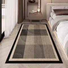 GENERICO - ALFOMBRAS LISAS PARA PASILLOS SIN PELOS CON DISEÑOS TRIDIMENSIONALES