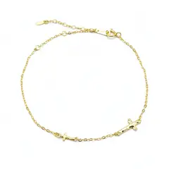 LUX JOYAS - Pulsera Plata 925 Cruz X2