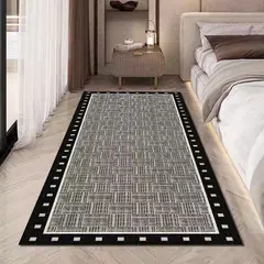 GENERICO - ALFOMBRAS LISAS PARA PASILLOS SIN PELOS CON DISEÑOS TRIDIMENSIONALES