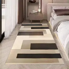 GENERICO - ALFOMBRAS LISAS PARA PASILLOS SIN PELOS CON DISEÑOS TRIDIMENSIONALES