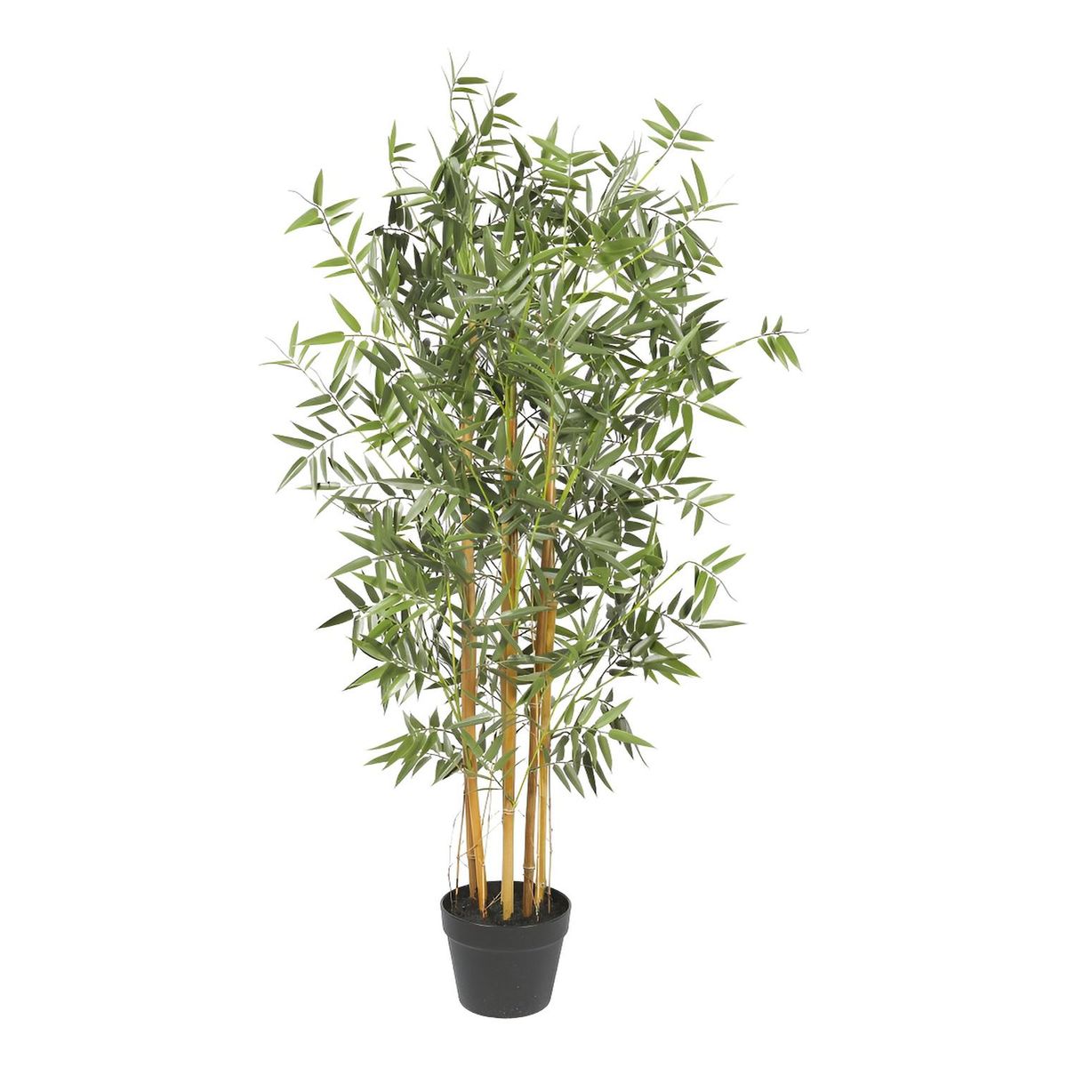 ARBUSTO REAL - Planta Artificial Bamboo Premium 120 Cm. / 730 Hojas Verde Para Decoracion De Interiores Y Terrazas