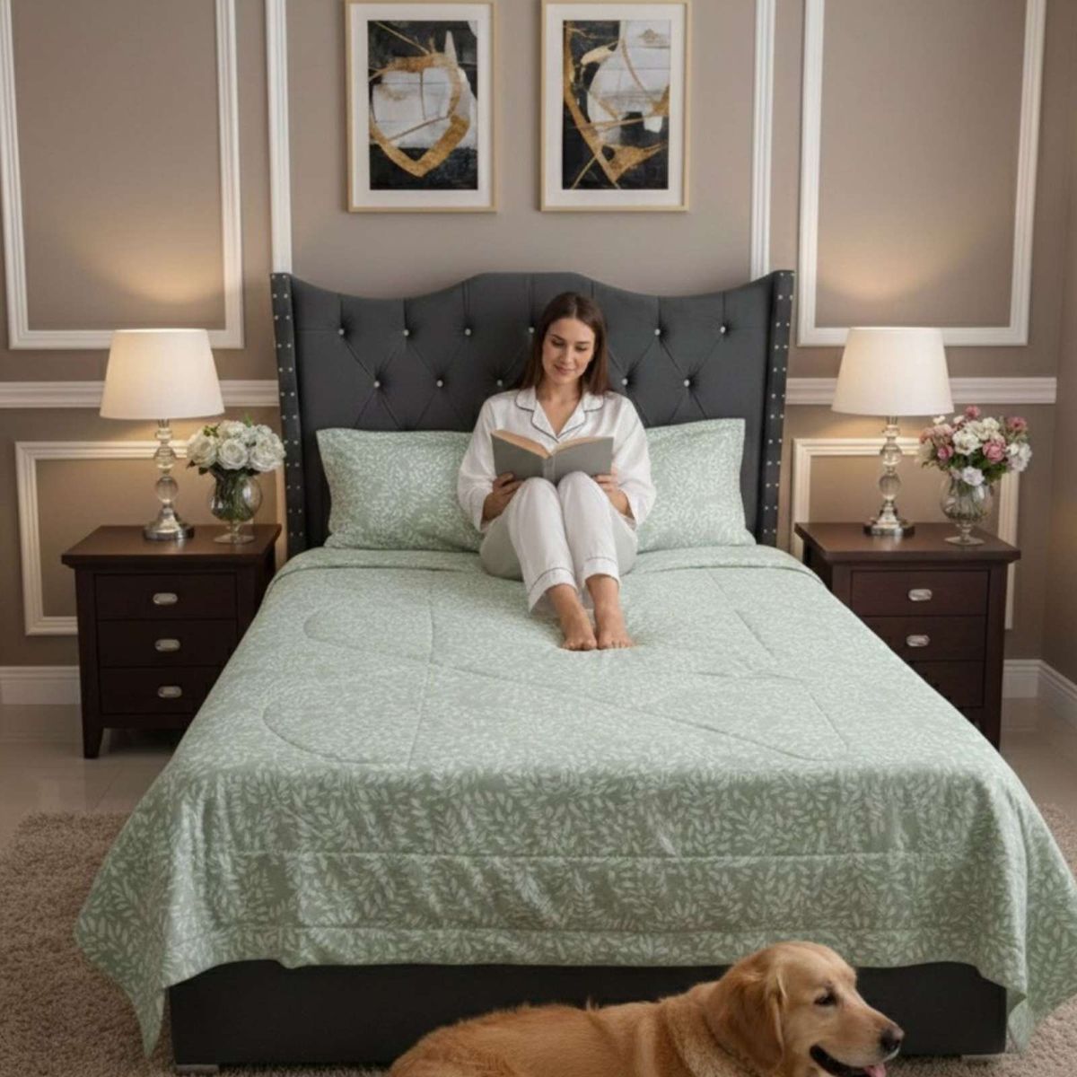 GENERICO - Cubrecama Nórdico King + 2 Fundas de Almohada