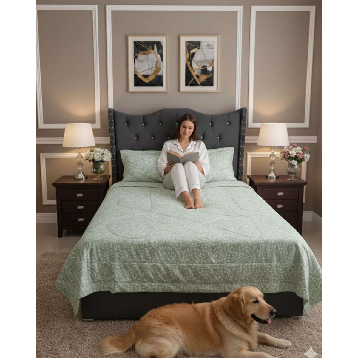 GENERICO - Cubrecama Nórdico King + 2 Fundas de Almohada