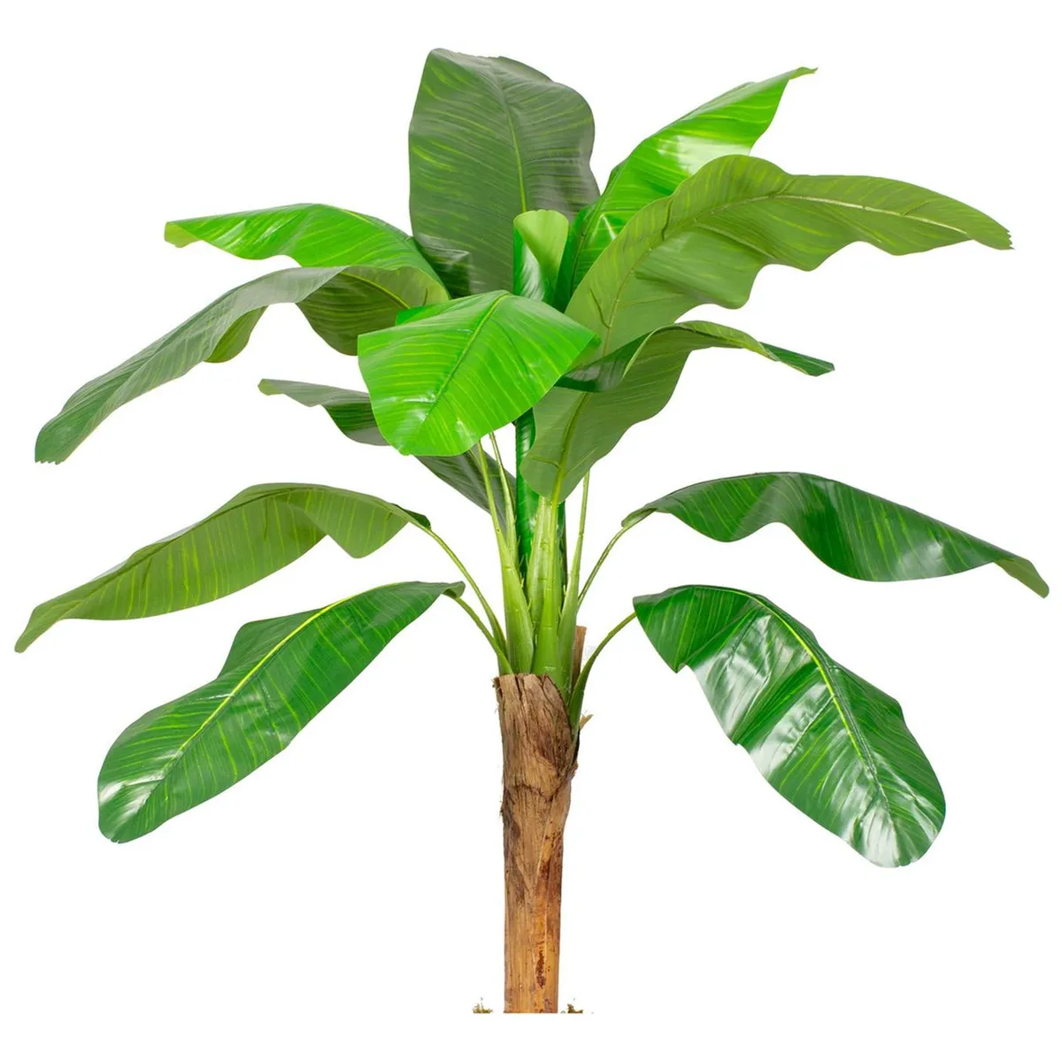 ARBUSTO REAL - Planta Artificial Banano 120 Cm Luxury 12 Hjs / Arbusto Real Verde