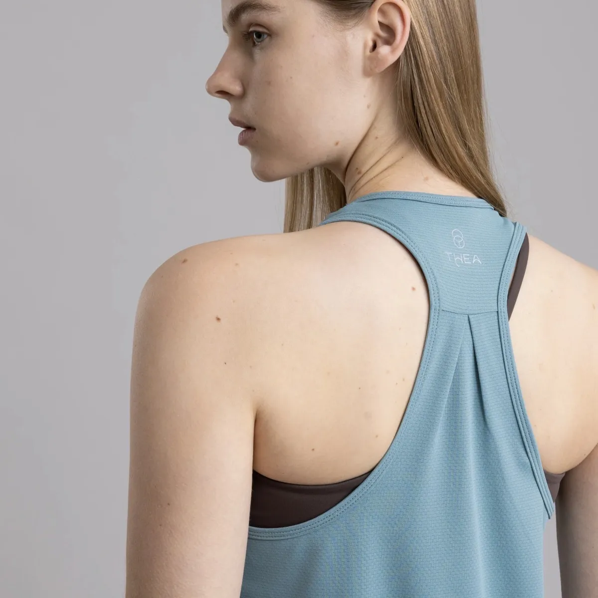 THEA - Polera Metis Cadet Blue