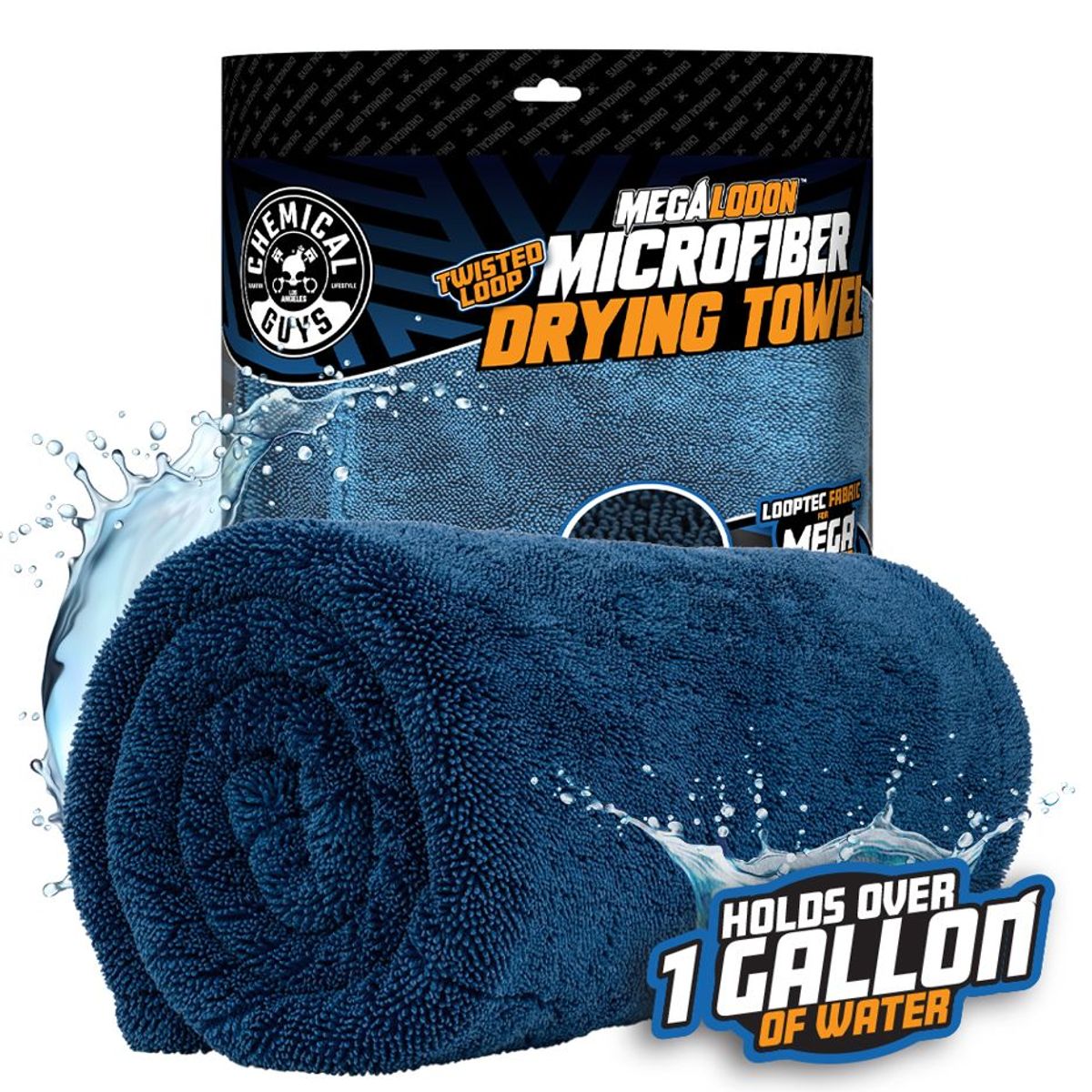 CHEMICAL GUYS - Toalla De Secado Microfibra Extra Grande Chemical Guys Megalodon 61x91 cm