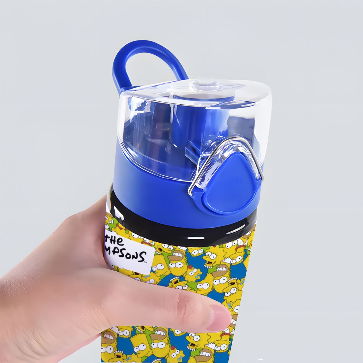 SM - Botella Inspirada en Los Simpson 750 ml Aluminio Diseño Colorido Libre de BPA Antiderrame