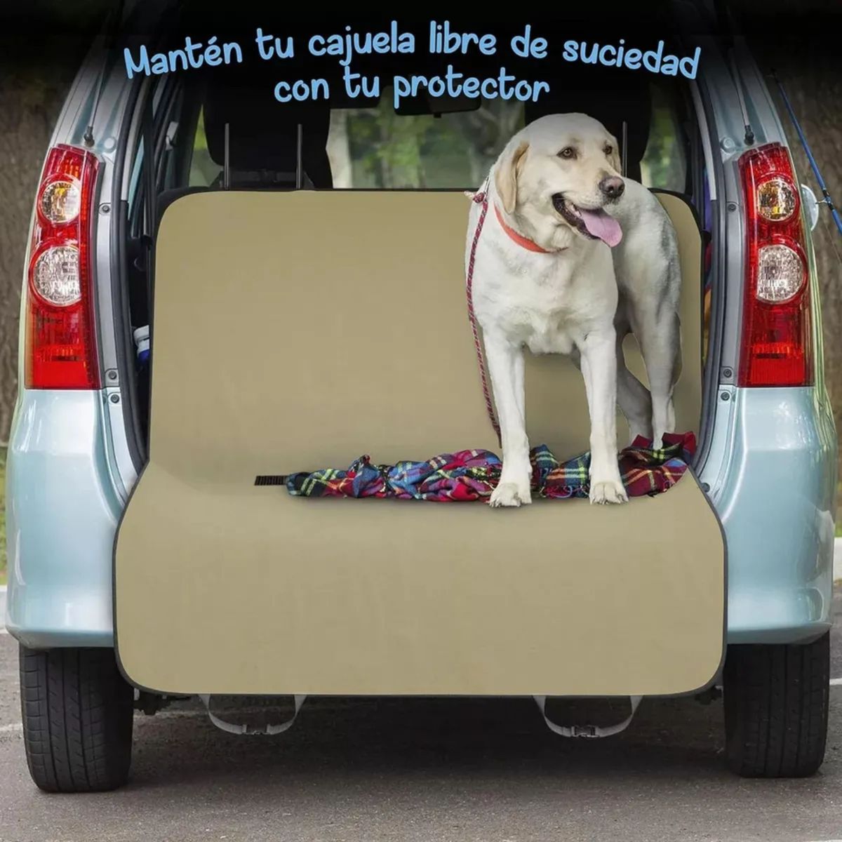 MOVI - Funda Protector Asiento Trasero de  Auto Para Mascotas Impermeable Antideslizante Acolchada 2 Plazas