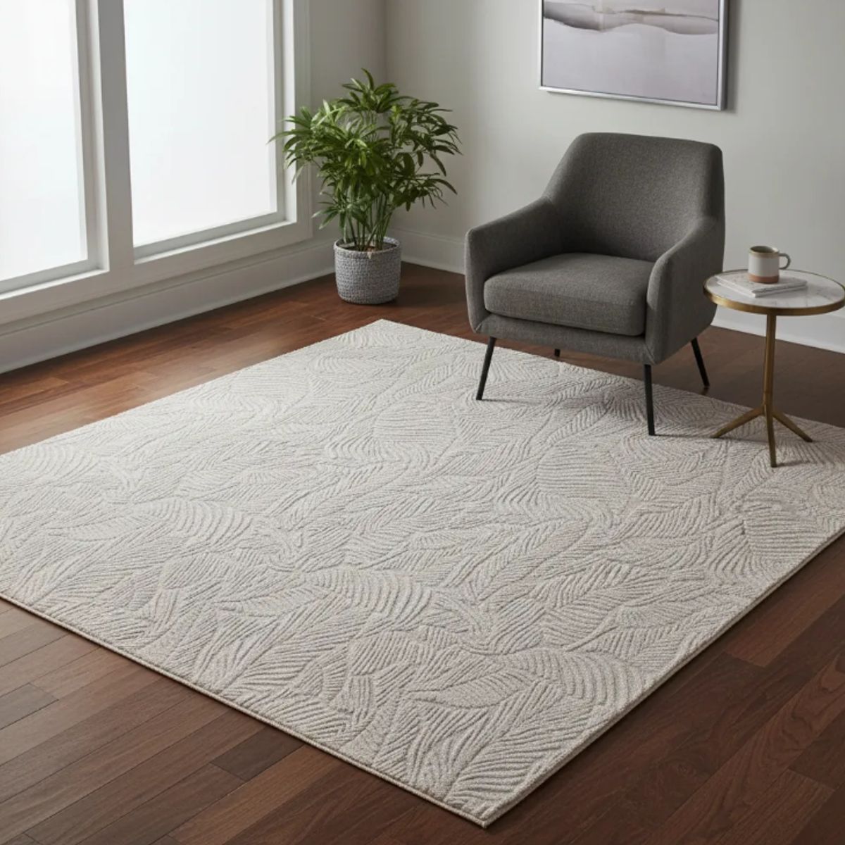 GENERICO - Alfombra Grande 2x2.4m Moderna Peluda Suave Sala De Estar 2 M 2.4 M