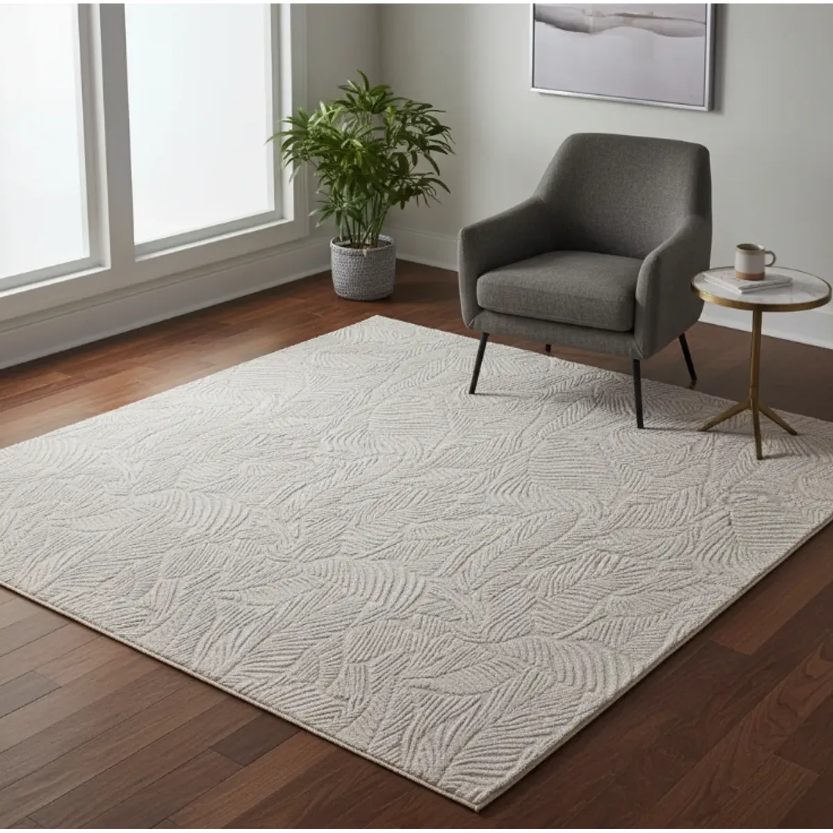 GENERICO - Alfombra Grande 2x2.4m Moderna Peluda Suave Sala De Estar 2 M 2.4 M