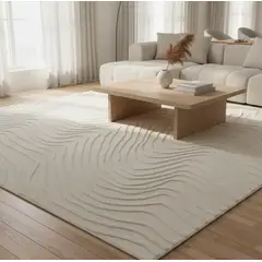 GENERICO - Alfombra Grande 2x2.4m Moderna Peluda Suave Sala De Estar 2 M 2.4 M