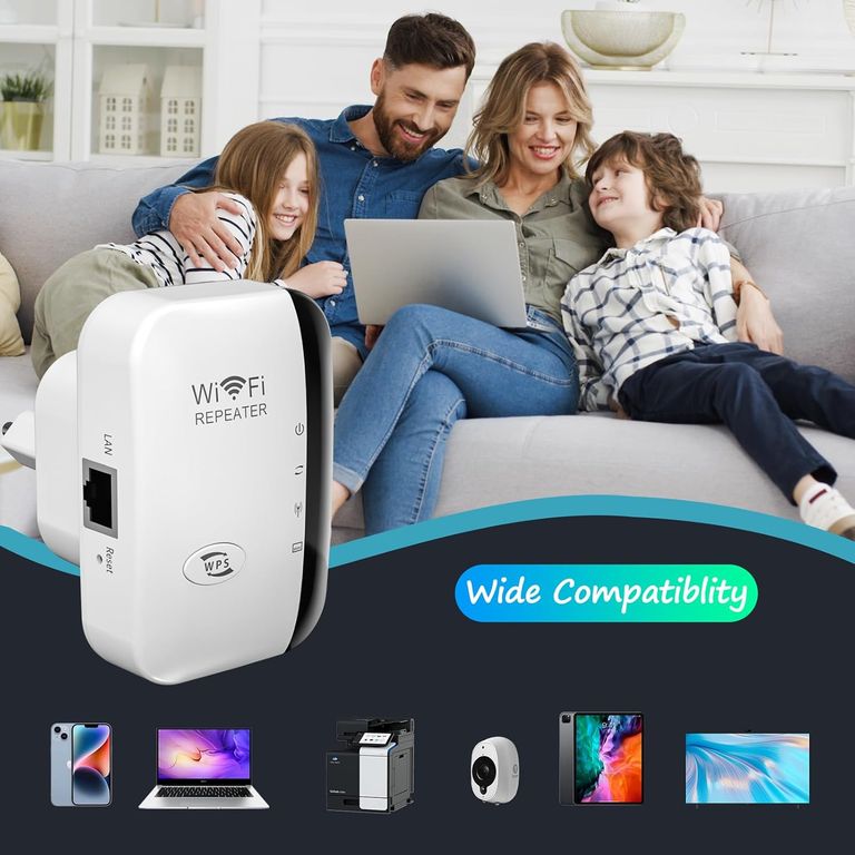 MOVI Amplificador WiFi de Alta Potencia Señal Estable y Cobertura Total en tu Hogar
