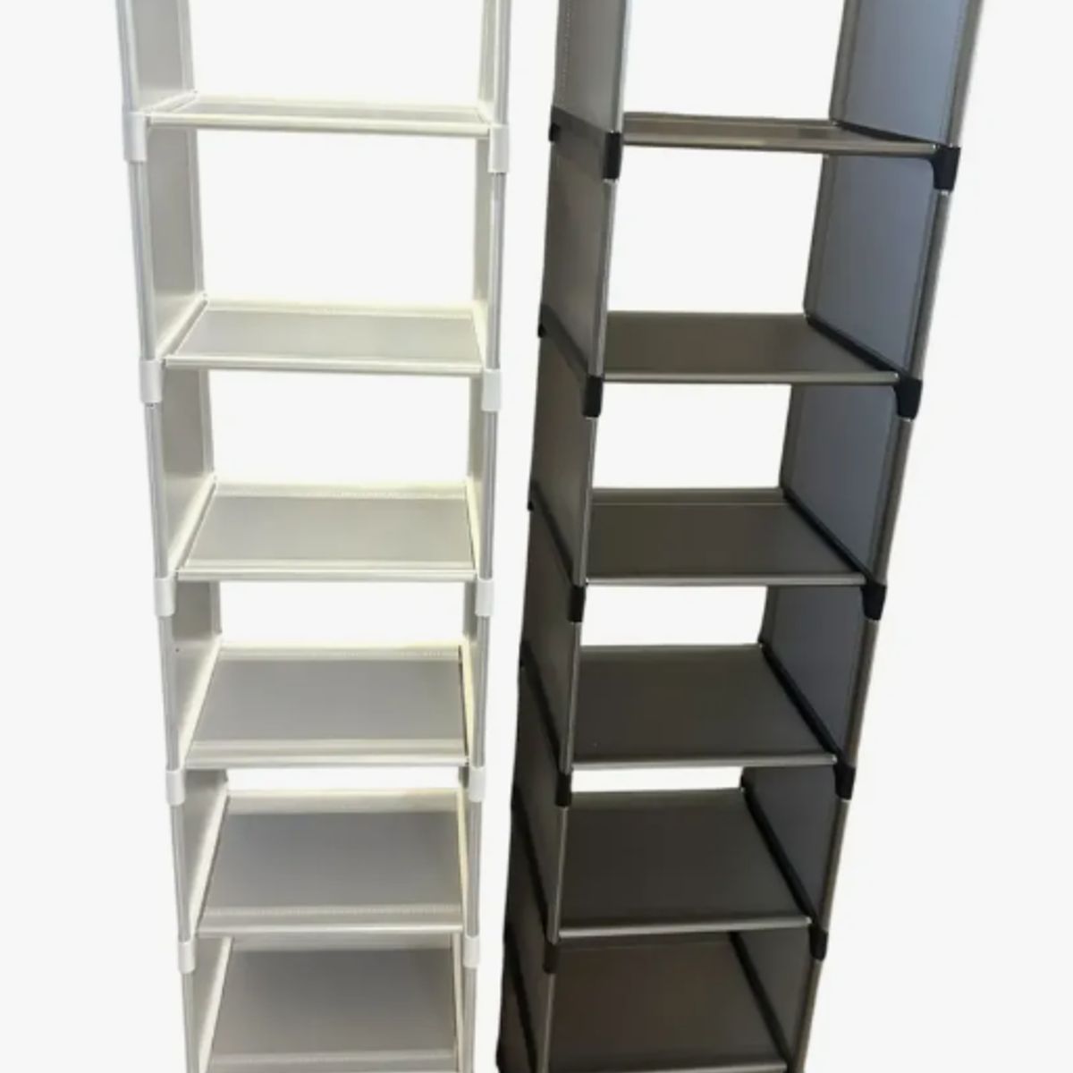 GENERICO - Zapatero Organizadores 7 Niveles Zapatera Blanco Y Negro Negro