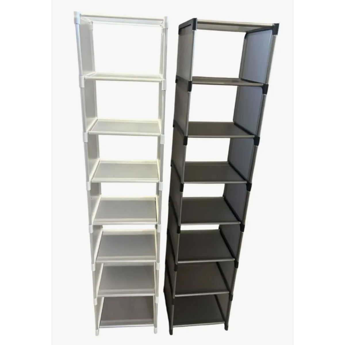 GENERICO - Zapatero Organizadores 7 Niveles Zapatera Blanco Y Negro Negro