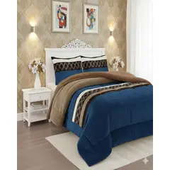 GENERICO - Cubrecama Premium Plush Con Chiporro Invierno King