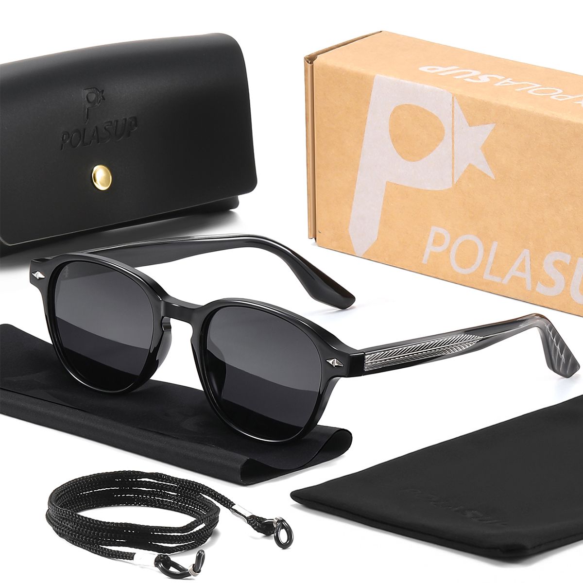 POLASUP - POLASUP TR90 unisex LENTES Gafas de sol mujer protección UV400 ideales hombre moda recaja Regalo
