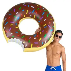 MOVI - Flotador Gigante Donut Café 120 cm - Piscina y Playa