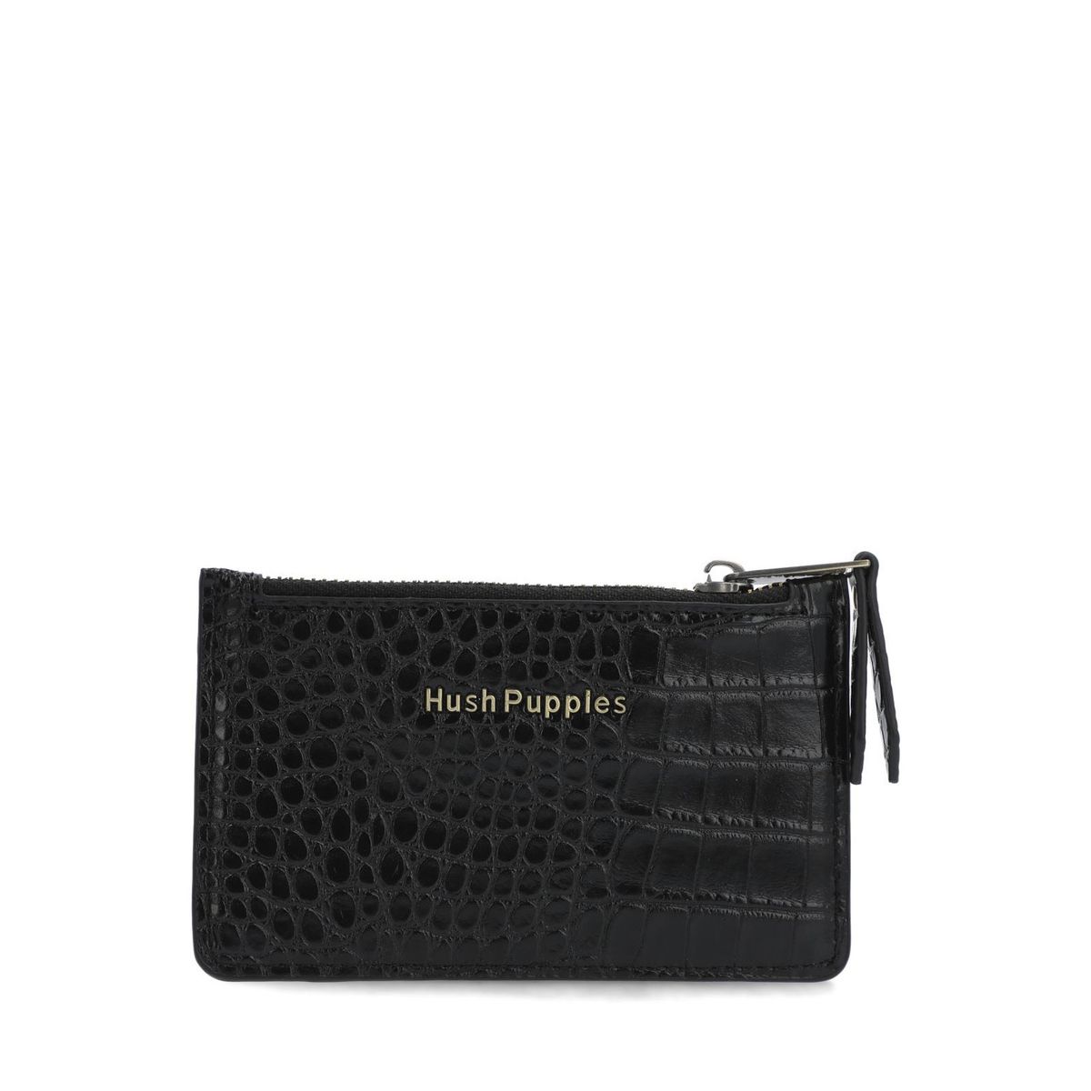 HUSH PUPPIES - Billetera Mujer Croco Big Wallet Negro HUSH PUPPIES