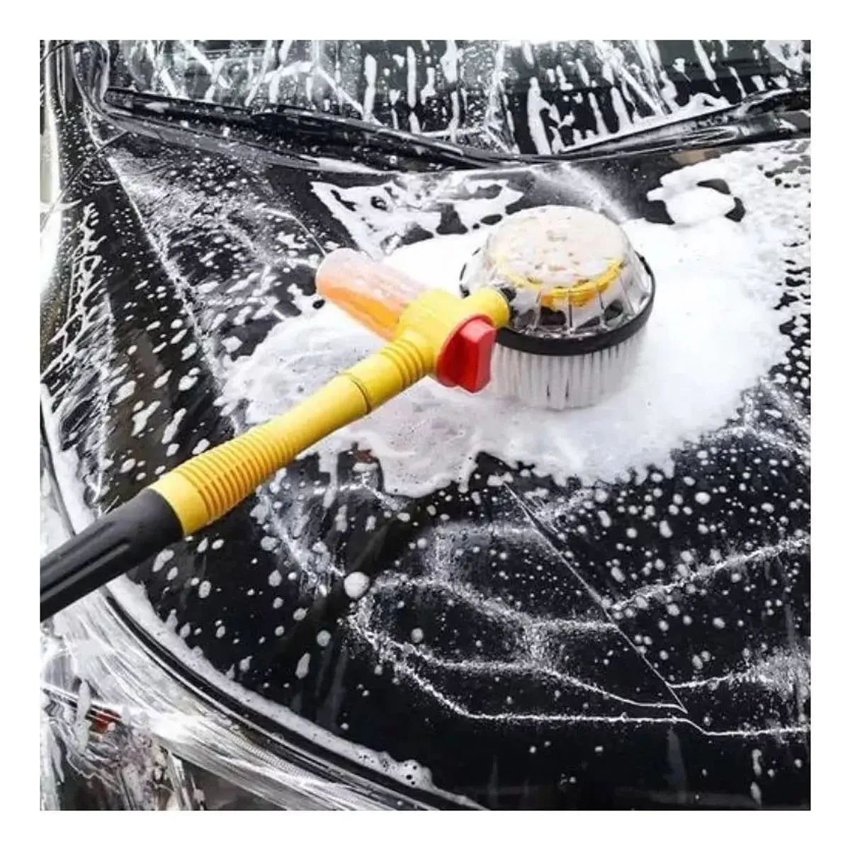 MOVI - Cepillo Giratorio para Lavado de Auto con Conexión de Agua