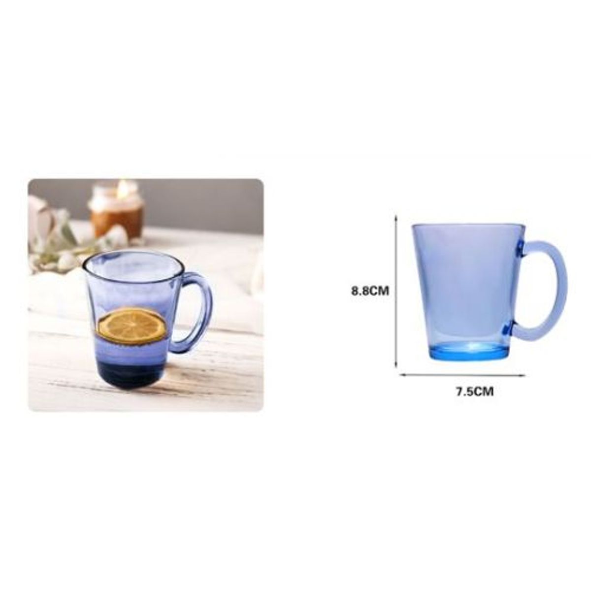 GENERICO - SET DE 3 VASOS DE VIDRIO 250ML