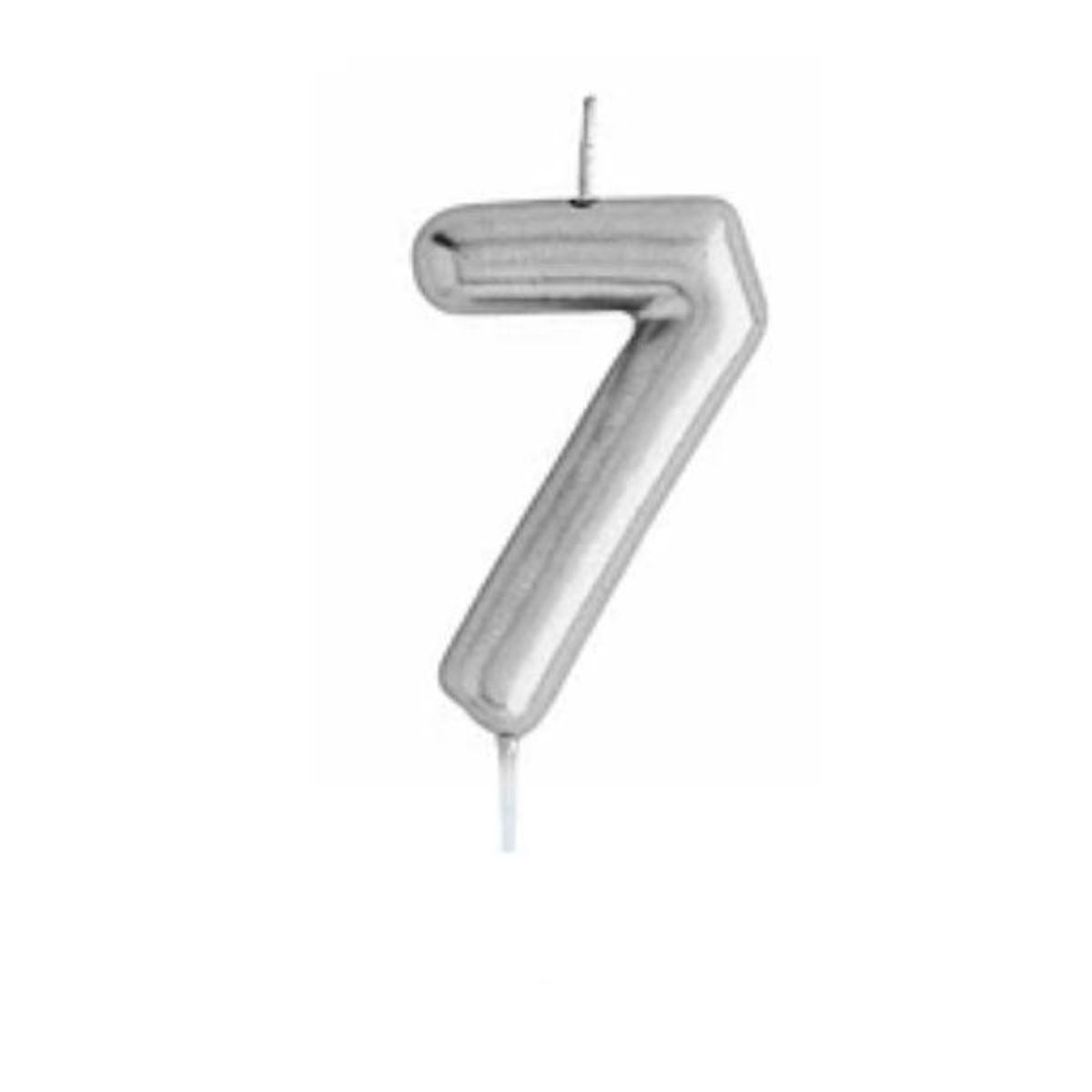 GENERICO - Vela grande plata 7 14cm