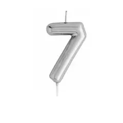 GENERICO - Vela grande plata 7 14cm