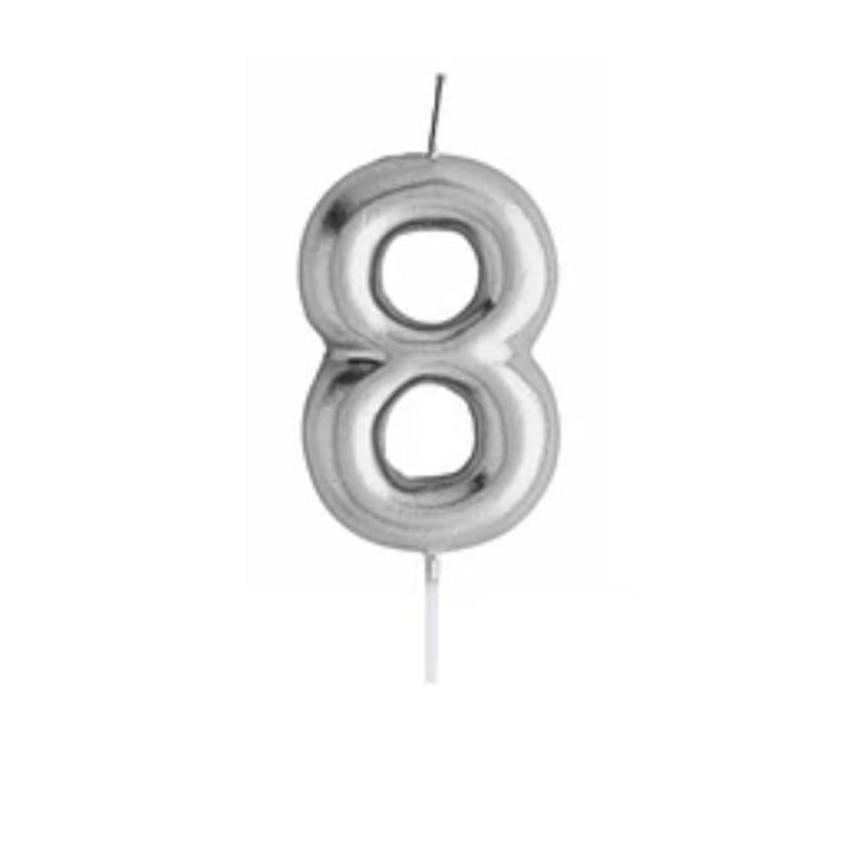 GENERICO - Vela grande plata 8 14cm