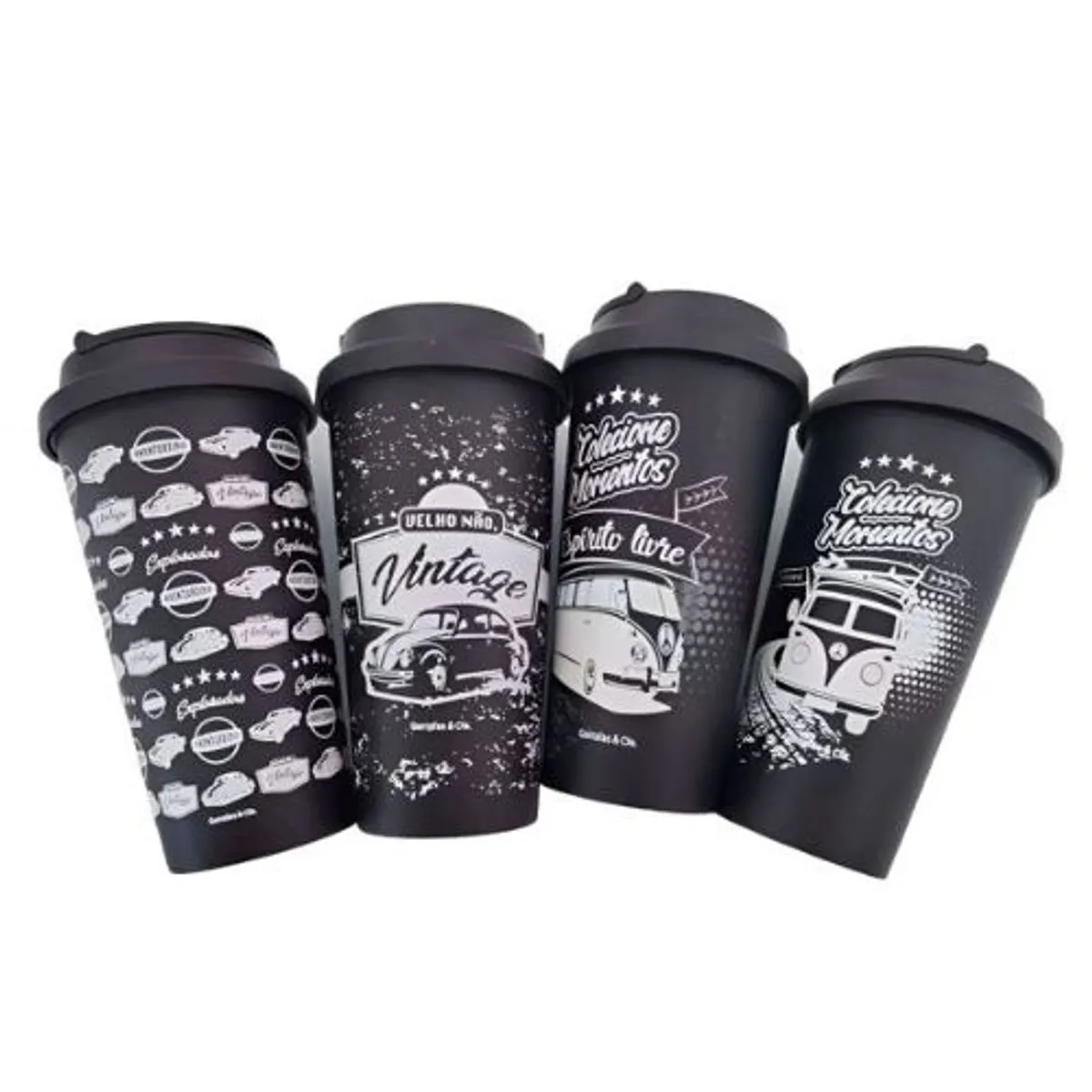 GENERICO - VASO DE PLÁSTICO CON TAPA 450ML