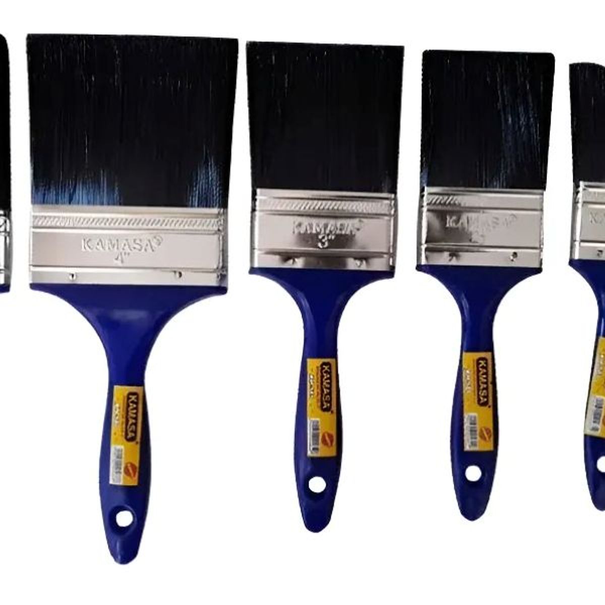 KAMASA - Pack / Set 7 Brochas Planas Para Paredes Murales Y Madera